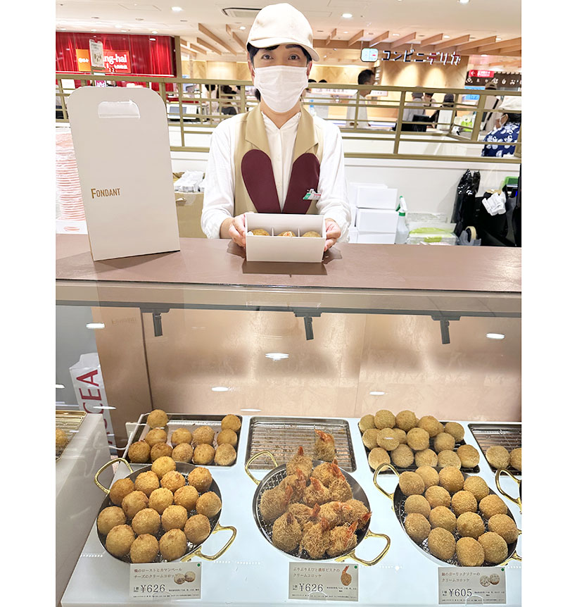 合同食品、クリームコロッケ専門店「フォンダン」を阪神梅田本店にオープン