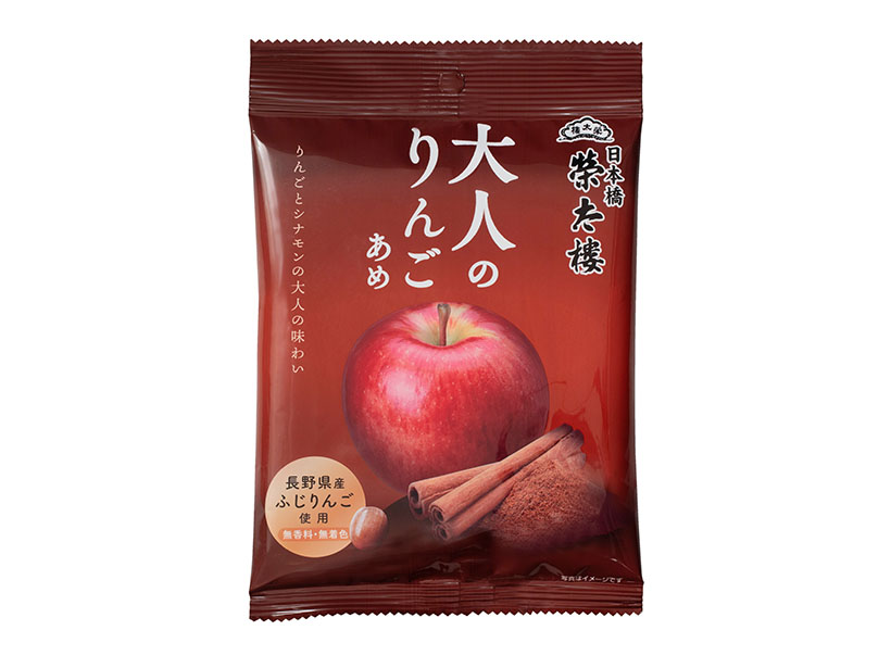 三菱食品、榮太樓總本鋪と共同開発　「大人のりんごあめ」「もち麦ぜんざい」発売
