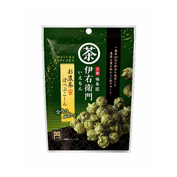 伊右衛門　＜お濃茶蜜ぽっぷこーん＞（モントワール）2025年9月1日発売
