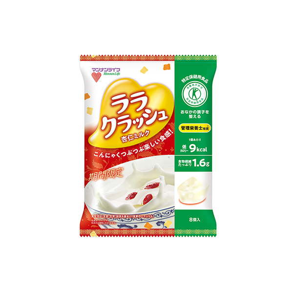 蒟蒻畑ララクラッシュ　＜杏仁ミルク＞（マンナンライフ）2025年9月1日発売