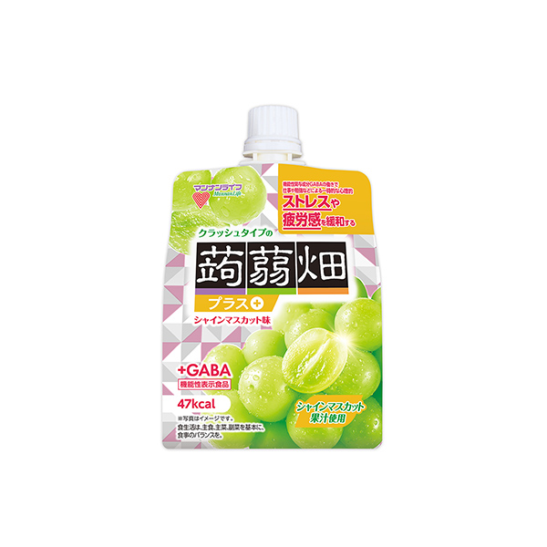 クラッシュタイプの蒟蒻畑プラス　＜シャインマスカット味＞（マンナンライフ）2…