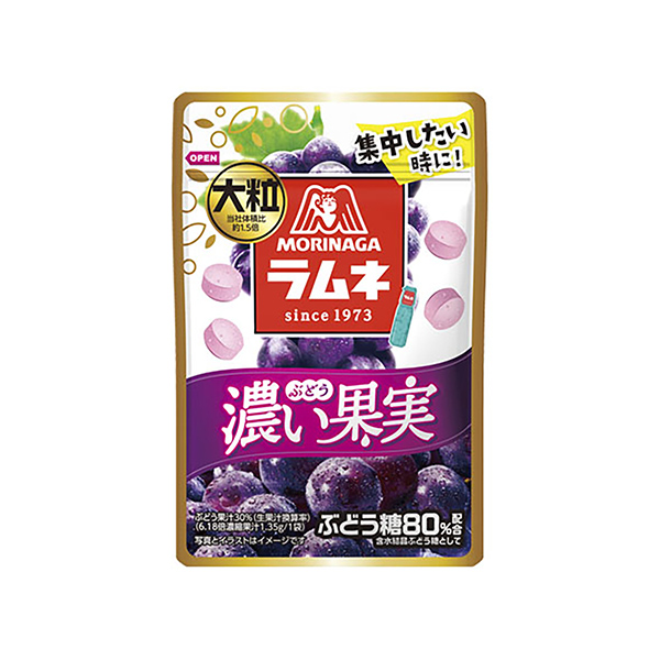 大粒ラムネ濃い果実　＜ぶどう＞（森永製菓）2025年9月24日発売