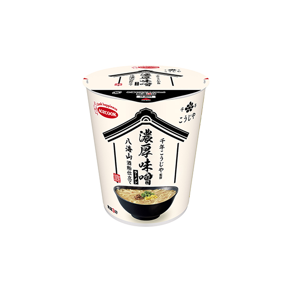 千年こうじや監修　八海山酒粕仕立て　＜濃厚味噌ラーメン＞（エースコック）20…