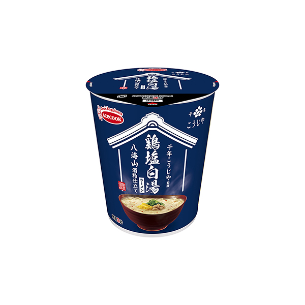千年こうじや監修　八海山酒粕仕立て　＜鶏塩白湯ラーメン＞（エースコック）20…