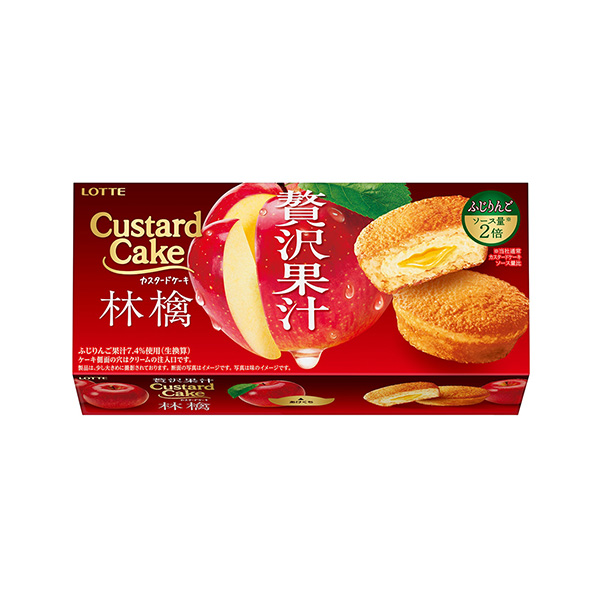 カスタードケーキ<贅沢果汁林檎>(ロッテ)2025年9月30日発売