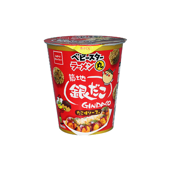 ベビースターラーメン丸　＜築地銀だこ　たこ焼ソース味＞（おやつカンパニー）2…