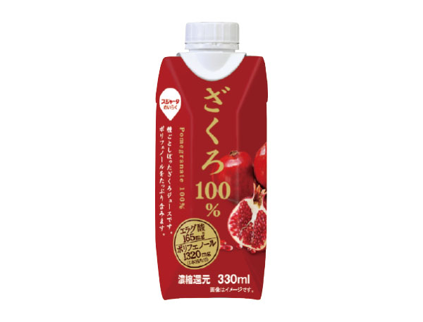 スジャータめいらくグループ「中部大学産学共同プロジェクト」 『ざくろ100%…