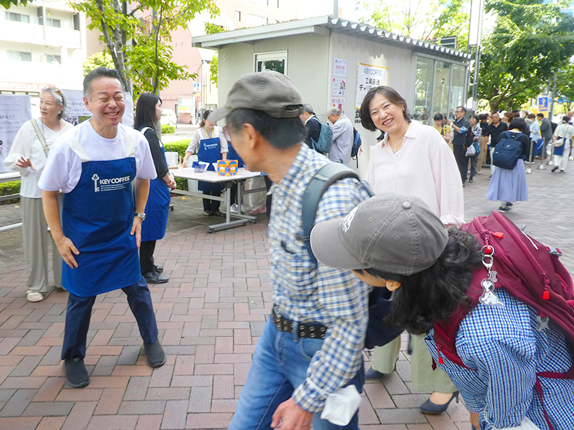 キーコーヒー、恒例のチャリティセール　30分で完売など盛況