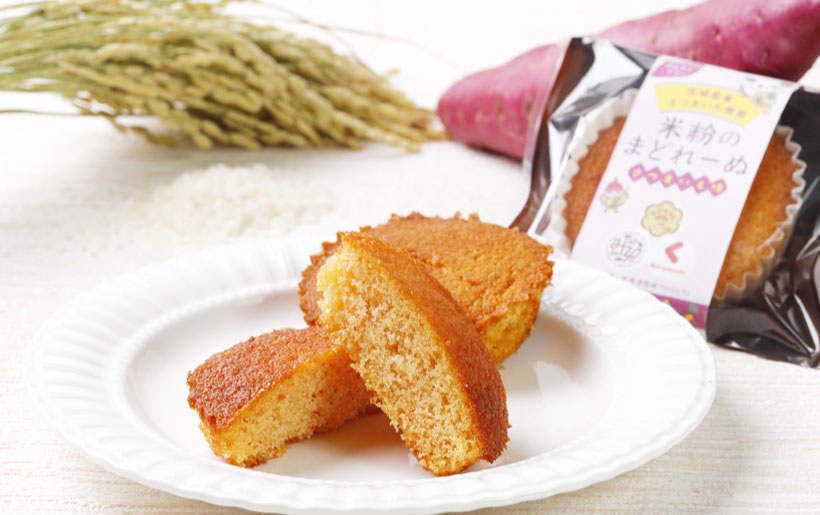 クラダシ、干し芋残さを活用しマドレーヌ商品化 茨城大とHYK連携