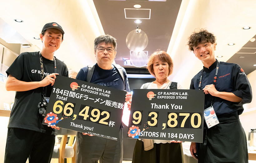 ケンミン食品、万博店舗でグルテンフリーラーメン大盛況　延べ9万人・6万杯超に