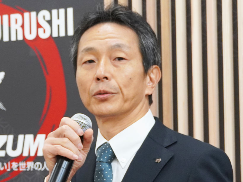 お互いの得意分野を掛け合わせることで「理想的な業務用ソリューションが完成した」と語る、造田英治象印マホービン取締役執行役員・経営企画部長