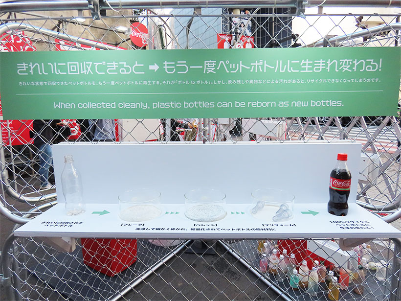 PETの正しい分別が資源循環に貢献することを伝えた