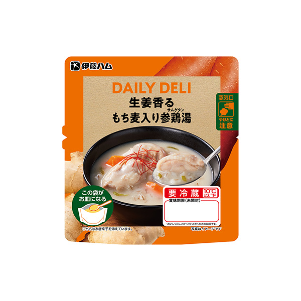 DAILY　DELI　＜生姜香るもち麦入り参鶏湯＞（伊藤ハム）2025年9月…