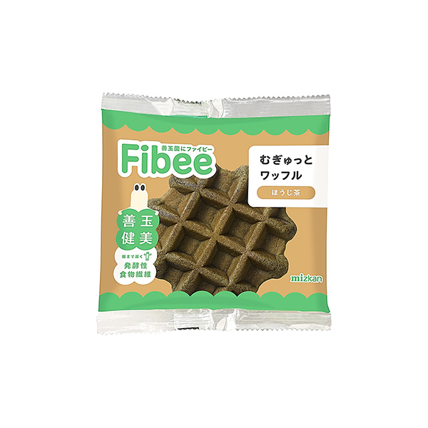 Fibee　むぎゅっとワッフル　＜ほうじ茶＞（Mizkan）2025年10月…