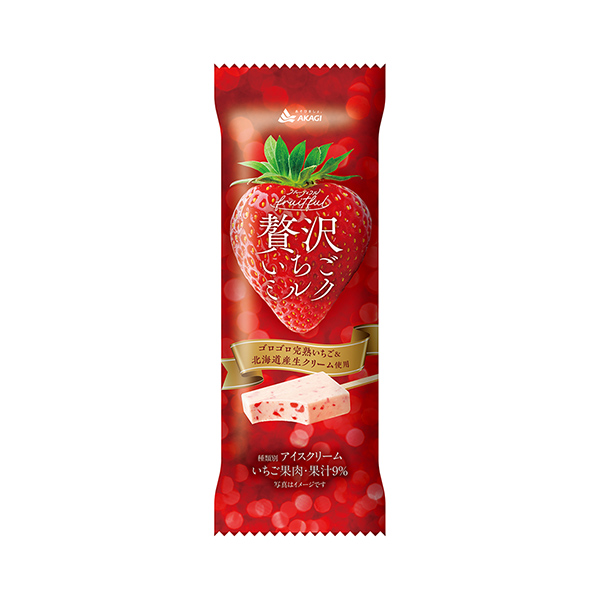 フルーティフル　＜贅沢いちごミルク＞（赤城乳業）2025年10月7日発売