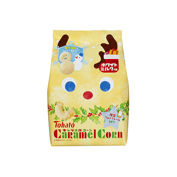 キャラメルコーン　＜ホワイトミルク味　クリスマス）＞（東ハト）2025年10…