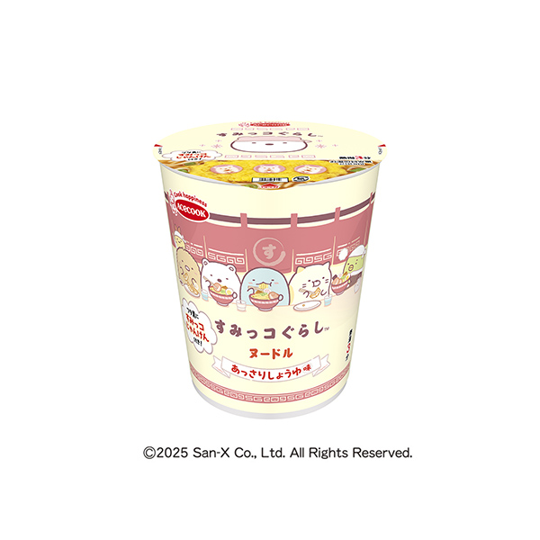 タテ型 すみっコぐらしヌードル　＜あっさりしょうゆ味＞（エースコック）202…