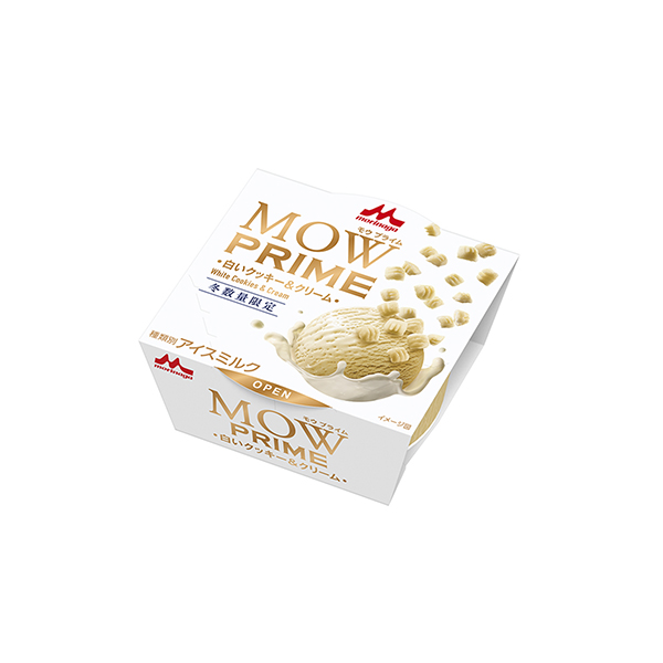MOW PRIME（モウ プライム）　＜白いクッキー＆クリーム＞（森永乳業）…