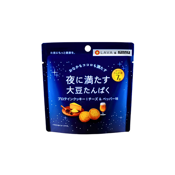 夜に満たす大豆たんぱく　チーズ&ペッパー味（カネカ食品）2025年1…