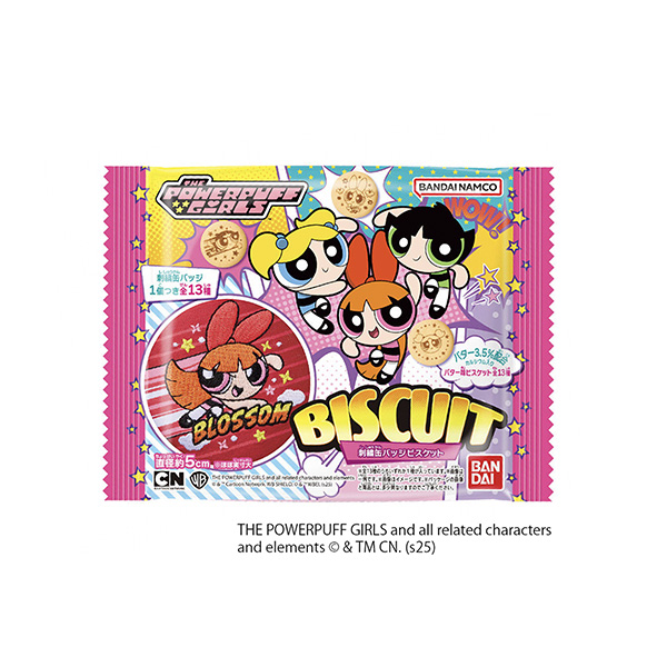 パワーパフガールズ　刺繍缶バッジビスケット（バンダイ）2025年10月27日…