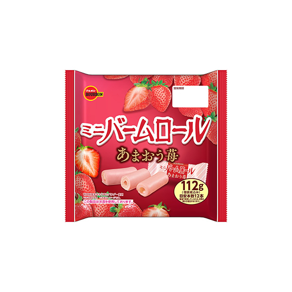 ミニバームロール＜あまおう苺＞（ブルボン）2025年11月18日発売