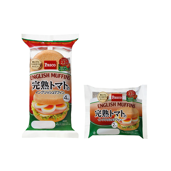 ＜完熟トマトの＞イングリッシュマフィン（敷島製パン）2025年11月1日発売