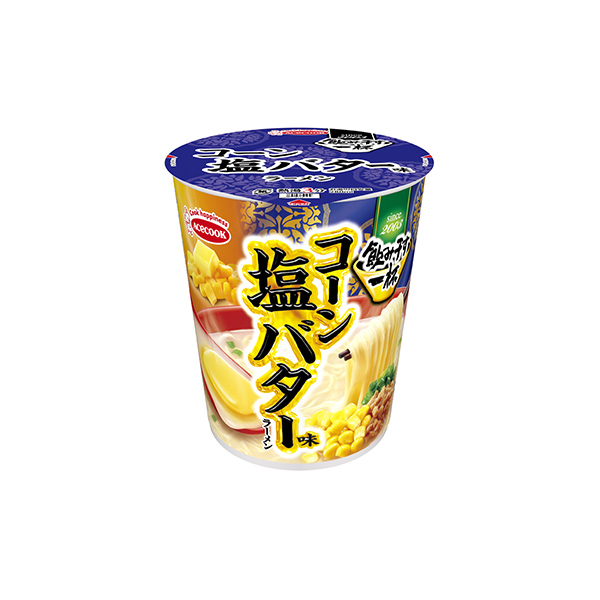タテ型　飲み干す一杯　＜コーン塩バター味ラーメン＞（エースコック）2025年…