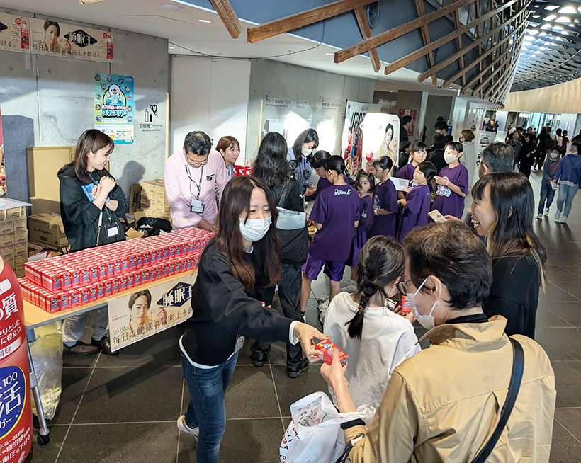 ヤマモリ、B3の試合に協賛　睡活ビネガー配布