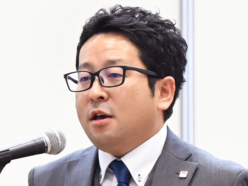 フードメッセinにいがた2025：三幸製菓・足立和彦執行役員　米粉グミの開発…