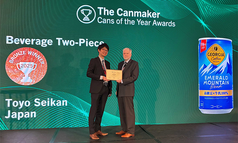 東洋製罐、アルミ缶軽量化でコカ・コーラ社と海外アワード共同受賞