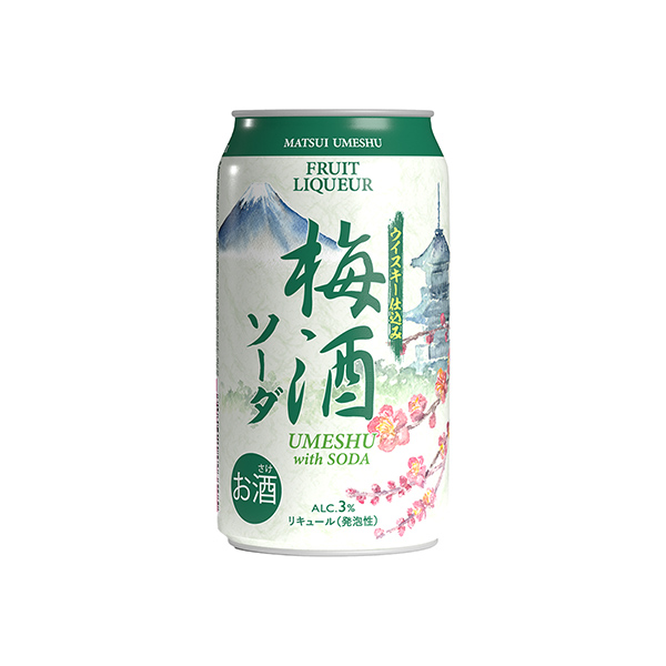 梅酒ソーダ　＜ブランデー仕込み＞（松井酒造）2025年11月上旬発売