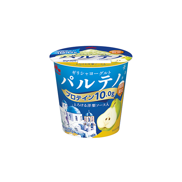 ギリシャヨーグルト　パルテノ＜とろける洋梨ソース入＞（森永乳業）2025年1…