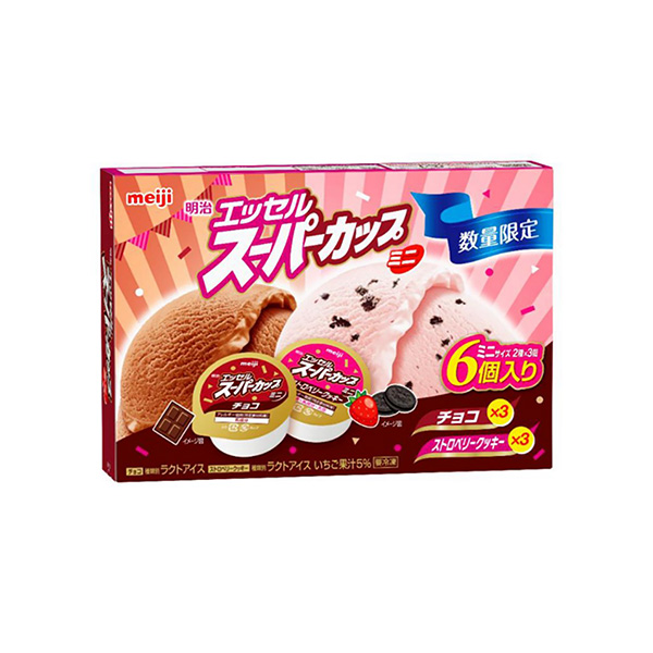 明治　エッセル　スーパーカップ　ミニ　＜ストロベリークッキー・チョコ＞（明治&hellip;
