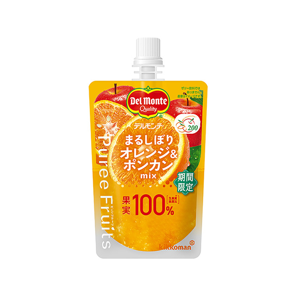 デルモンテ　ピュレフルーツ　＜まるしぼりオレンジ&ポンカンミックス＞&hellip;