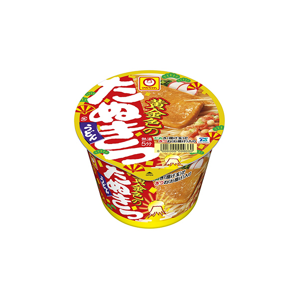マルちゃん　＜黄金色のたぬきつうどん＞（東洋水産）2025年12月8日発売