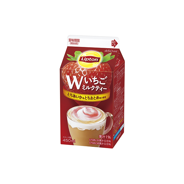 リプトン　＜Wいちごミルクティー＞（森永乳業）2025年12月9日発売