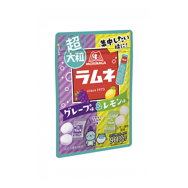 超大粒ラムネ＜グレープ＆レモン＞（森永製菓）2025年12月9日発売
