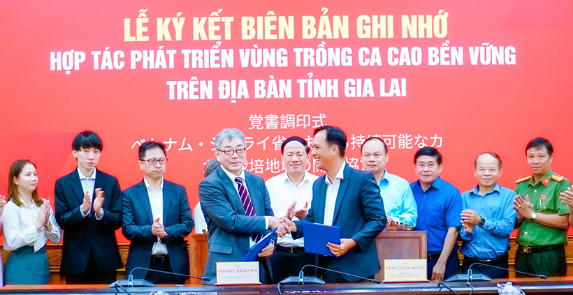 ブルボン、ベトナム企業とカカオ豆産地開発覚書締結　カカオ高騰で