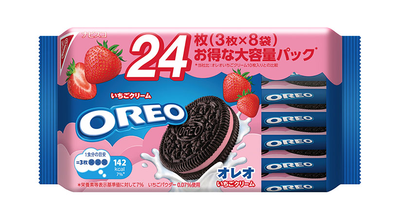 ビスケット特集：モンデリーズ・ジャパン　大容量・個包装タイプけん引