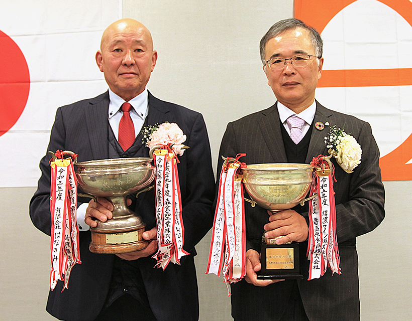 長野県園芸特産振興展　森食品工業・ゴールドパックらに農水大臣賞　功績たたえる