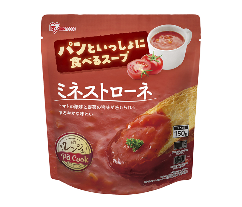 アイリスフーズ、パン需要増へ対応　「パンといっしょに食べるスープ」3品発売