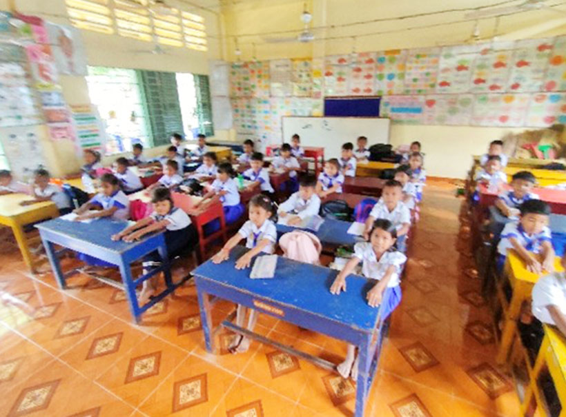 ヤヨイサンフーズ、カンボジアの学校支援