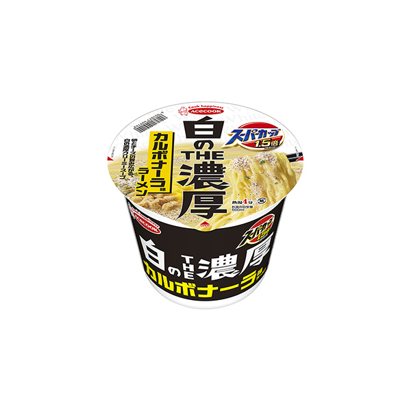 スーパーカップ1.5倍＜白のTHE濃厚　カルボナーラ味ラーメン＞（エースコッ&hellip;