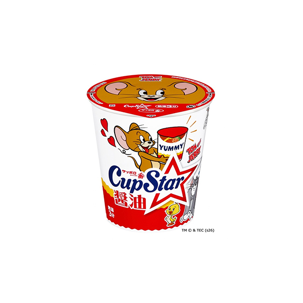 サッポロ一番　カップスター　＜醤油＞　トムとジェリー限定パッケージ（サンヨー&hellip;