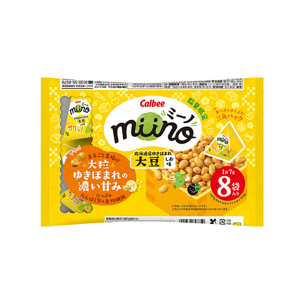 miino＜大豆しお味　三角パック＞（カルビー）2026年1月12日発売