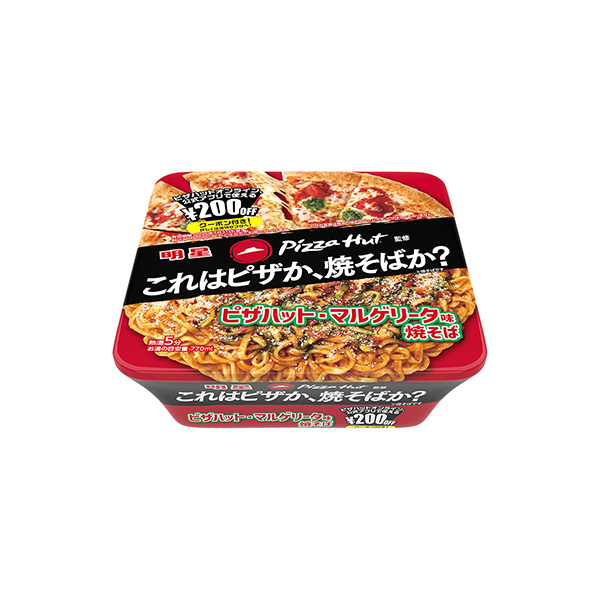 明星　ピザハット監修　ピザハット・マルゲリータ味焼そば（明星食品）2026年&hellip;