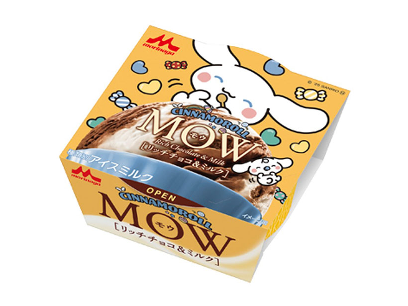 森永乳業、「MOW」がサンリオキャラクターとコラボ