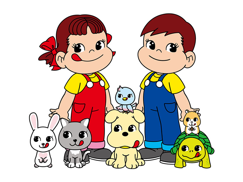不二家、「ペコちゃんポコちゃんとゆかいな仲間たち」誕生　30年ぶりの新キャラ