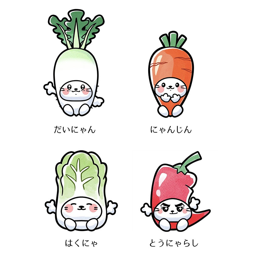 秋本食品、公式キャラクター「べじにゃぶる」漫画で発信