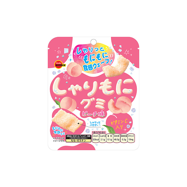 しゃりもに　＜グミピーチ味＞（ブルボン）2026年2月10日発売